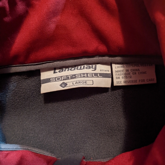 Soft-shell jacket, wine red colour - Picture 2 of 3